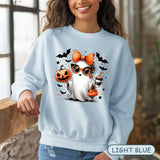 Mama Ghost Halloween Shirt, Girly Fall Ghost Shirt, Retro cure Halloween Ghost sunglasses and make up girl ghost Tee