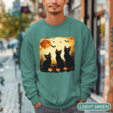 Black Cat Watercolor Halloween Shirt Sweatshirt