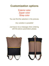 Two Toned Waterproof Vegan Backpack for School | Aris Bags