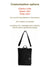 Black Waterproof Multipurpose Backpack Cross Body Bag