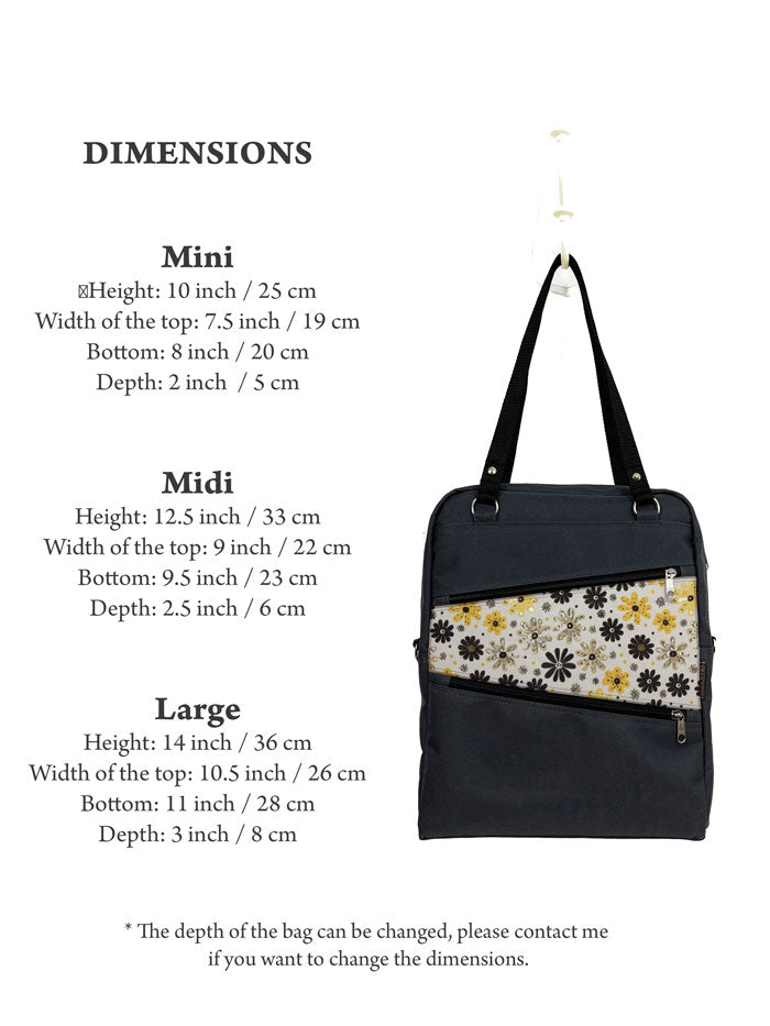 Multipurpose Women's Backpack, Two Toned Bag