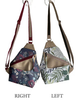 Floral Sling Bag, Travel Everyday Crossbody Bag, Shoulder Purse Chest Bag