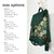 Cottagecore Style Teal Floral Waterproof Backpack for Women