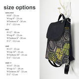 Black Green Leaves Waterproof - Custom sizes and colors