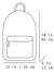 Leaf School Backpack, Minimalist Botanical Rucksack