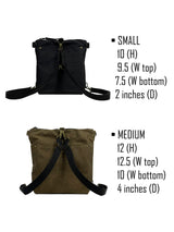 Convertible Waxed Canvas Bag – Backpack, Crossbody & Handbag