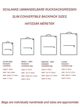 Army Waterproof Slim Backpack, Vegan Cross Body Bag - 5