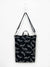 Black Summer Backpack with Sunglasses printed on it, cool festival shoulder bag, beach rucksack