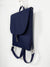 navy blue vegan minimalist convertible backpack - 3