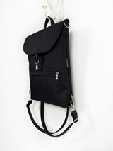 Black Convertible Backpack, Sustainable Laptop Bag