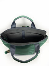 Grey - Teal Messenger Convertible Backpack