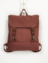 Customizable Rust Brown Women's Cross Body Backpack