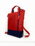 Red - Navy Convertible Messenger Backpack