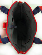 Red - Navy Convertible Messenger Backpack
