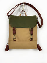 Midi Waterproof Backpack with Flap, Fall Crossbody Bag - 1