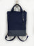 Customizable Navy and Gray Messenger Foldover Backpack