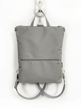 Grey Women's Customizable Backpack, Multipurpose Cross Body Bag