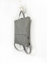 Grey Women's Customizable Backpack, Multipurpose Cross Body Bag