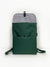 Teal Green Convertible Backpack and Sustainable Crossbody Bag