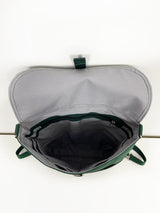 Teal Green Convertible Backpack and Sustainable Crossbody Bag