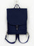 navy blue vegan minimalist backpack - 1
