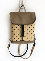 Mustard Brown Mickey Mouse Disney Backpack by Aris Bags