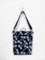 Navy Blue PalmTree Backpack, Womens Slim rucksack, designer summer bag, Beach Backpack, printed design