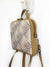 gold brown islamic arabic asian backpack, vegan convertible rucksack, shoulder bag, mini festival backpack, madnala design, printed cordura backpack