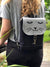 Black Grey Cat Backpack, Personalized Cross Body Bag | Aris Bags