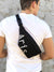 Black Sling bag for Men, Men Hip Bag, Small Crossbody bag, Unisex Chest Bag, Hip Belt Bag