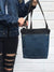Denim Blue and Black Waxed Canvas Cross Body Bag | Aris Bags