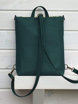 Ethnic Turquoise Blue Vegan Backpack, Bohemian Cross Body Bag | Aris Bags