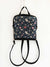 Vegan Floral backpack made for womens, round style bohemian designer bag, shoulder bag, waterproof vegan bag, floral style bohemian backpack