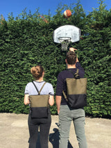 Mustard Minimalist Style Waterproof Slim Backpack