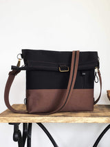 Vegan Unisex Messenger Tote Backpack