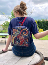 Paisley Bag, Personalized Women's Bohemian Backpack, Boho Crossbody Bag | Aris Bags