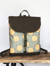 Sunflower Olive Green Boho Backpack Cross Body Bag | Aris Bags