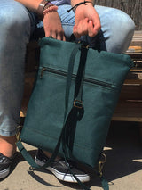 Teal Green Backpack, St Patrick's Day Cross Body Bag