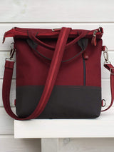 Two toned 3-in-1 Messenger Backpack, Cross Body Bag | Aris Bags