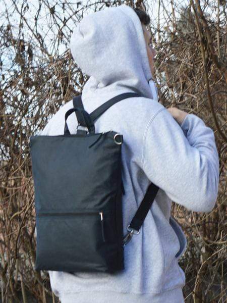 Vegan Waxed Canvas Multipurpose Backpack | Aris Bags