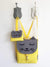 Yellow Grey Cat Backpack and Purse, Cat Lovers Cross Body Bag | Aris Bags