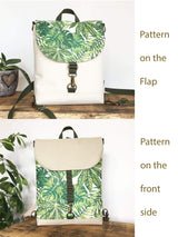 Spring Women's Backpack Green Beige Cross Body Bag | Aris Bags