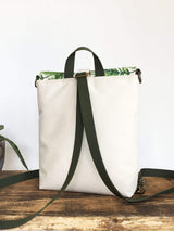 Spring Women's Backpack Green Beige Cross Body Bag | Aris Bags