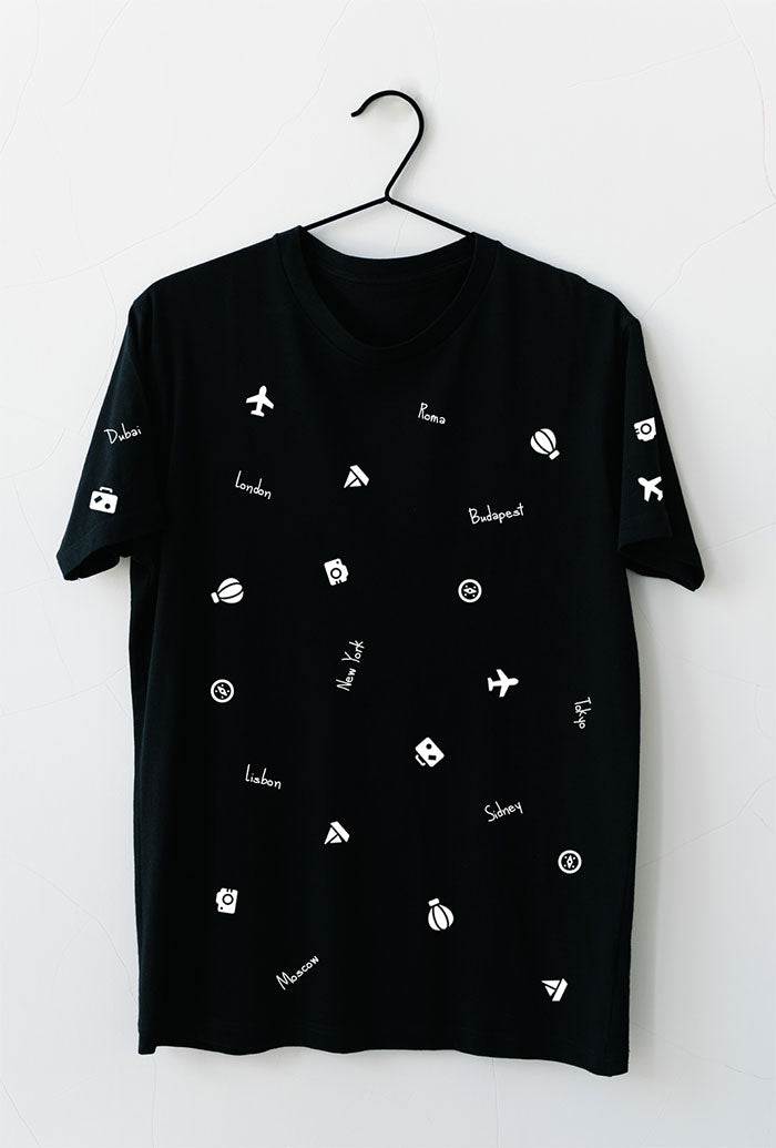 OFF-WHITE All Over Logo Print T-Shirt White Black