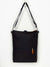 Black Backpack with Orange Polka Dots, Designer Womens Rucksack