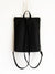 Black Designer Laptop Backpack, Minimalist Waterproof Slim Bag