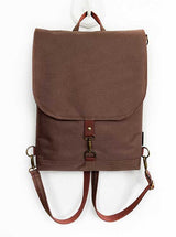 Cinnamon Slim Designer Backpack, Waterproof Women's Flap Rucksack