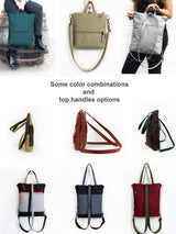 Navy Blue Waterproof Minimalist Backpack