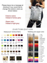 Grey Women's Customizable Backpack, Multipurpose Cross Body Bag
