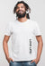 White T-Shirt with Love Life Text Print, Vinly Transfer Ironed T-Shirt, Print on demand long cozy T-Shirt, Cool T-shirt with crew neck, tubular T-Shirt